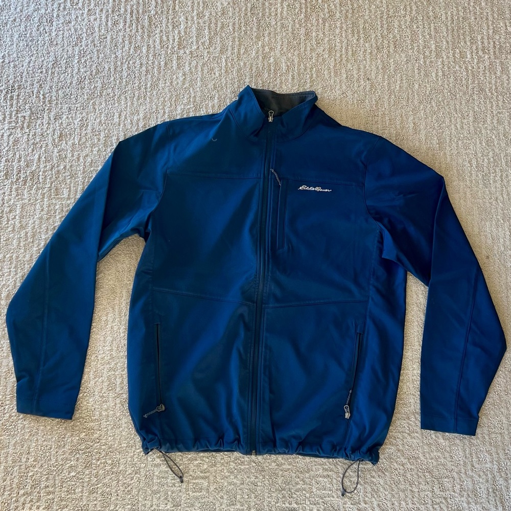 Men’s Eddie Bauer Navy Blue Shell Jacket - XLT